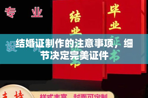 乾安结婚证制作的注意事项，细节决定完美证件